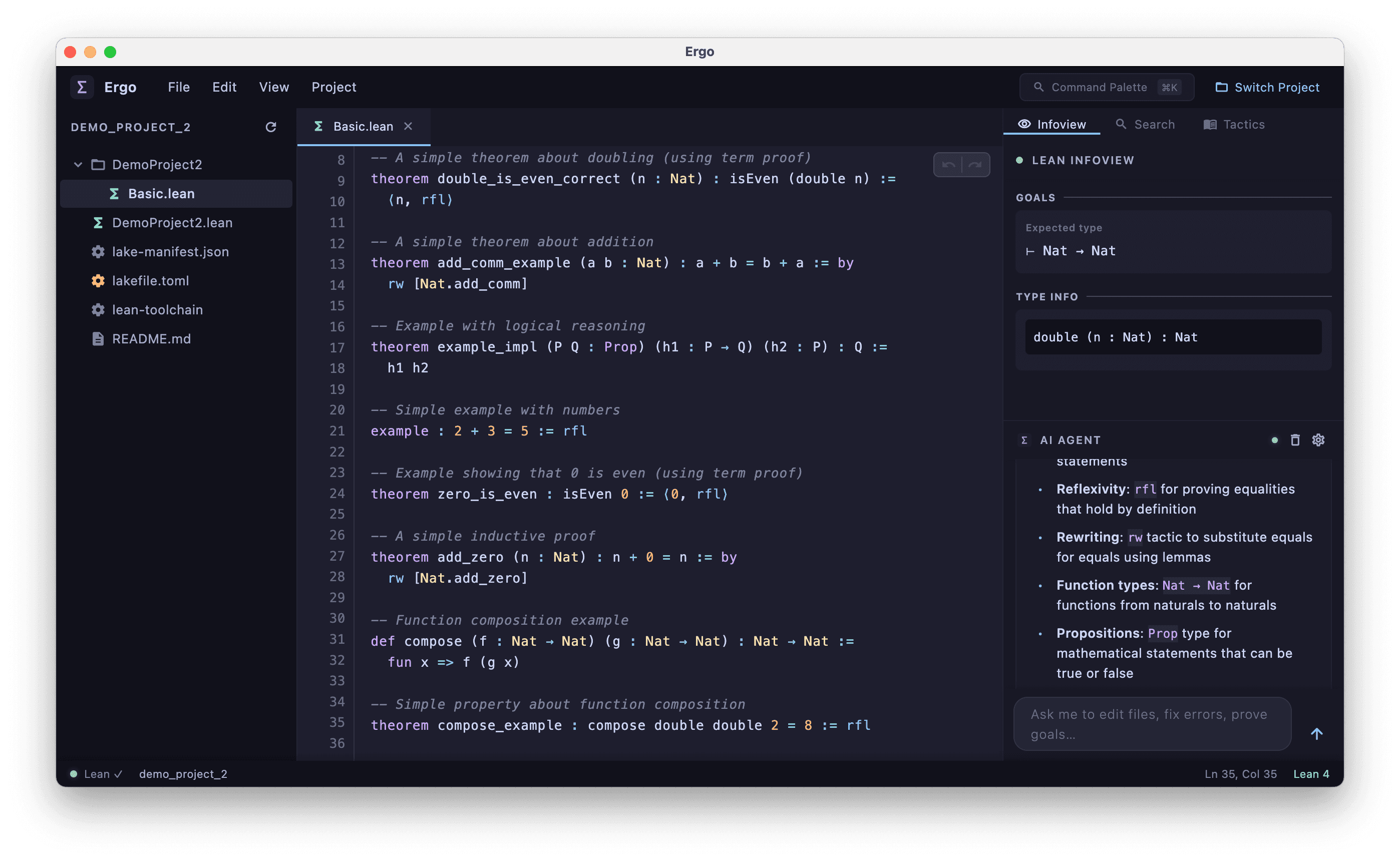 Ergo screenshot 1