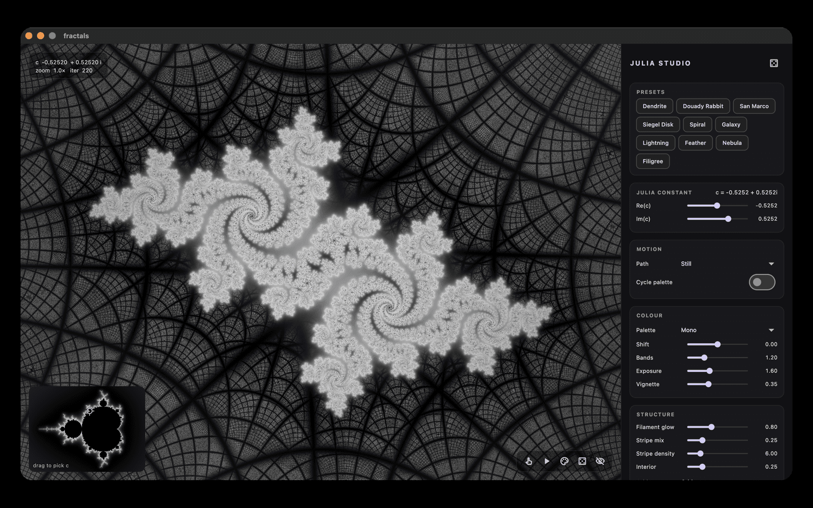 Fractals screenshot